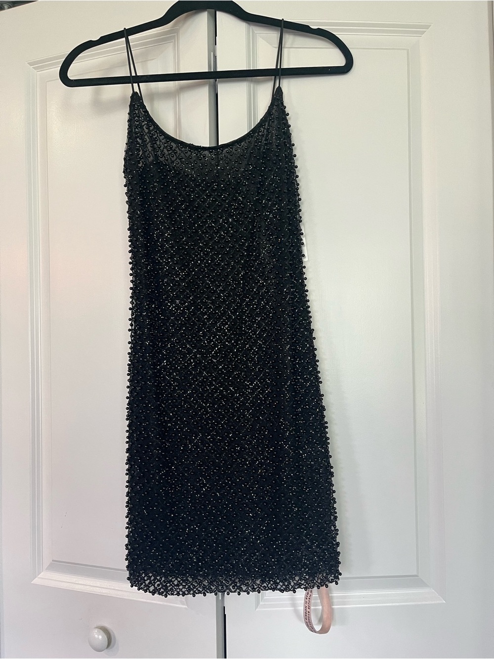 Oh Polly Black Beaded Dress- NWT - Picture 2 of 10